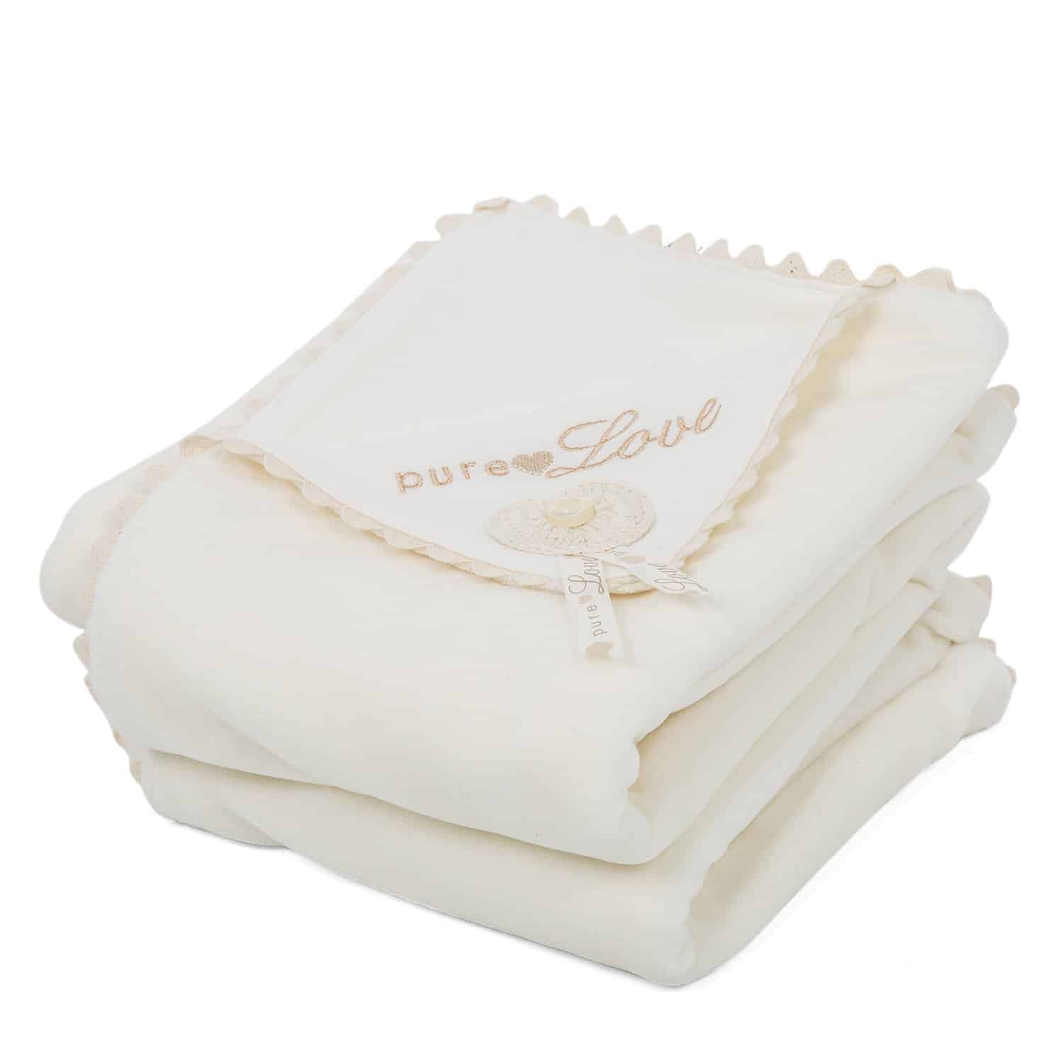 Natures Purest Pure Love Velour Blanket