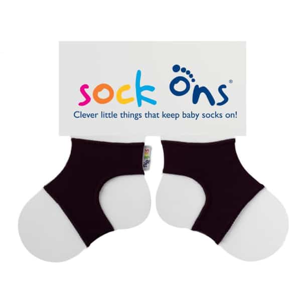 Sock Ons Black (6-12 Months)