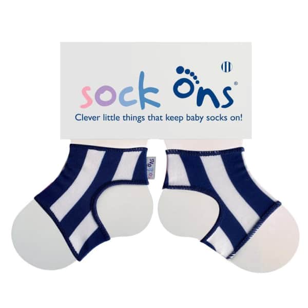 Sock Ons Nautical Stripe (0-6 Months)