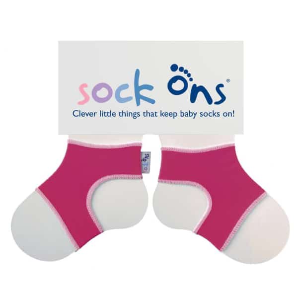 Sock Ons Fuchsia Pink (0-6 Months)