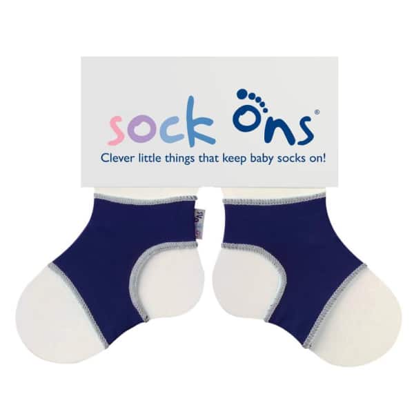Sock Ons Navy (0-6 Months)