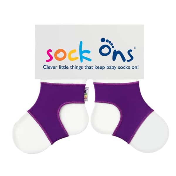Sock Ons Purple (0-6 Months)