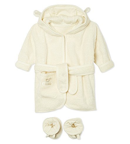 Natures Purest Pure Love Bathrobe & Slippers 0-6 Months