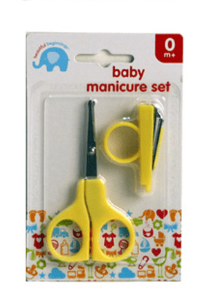 Baby 2 Piece Manicure Set Yellow