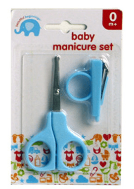 Baby 2 Piece Manicure Set Blue