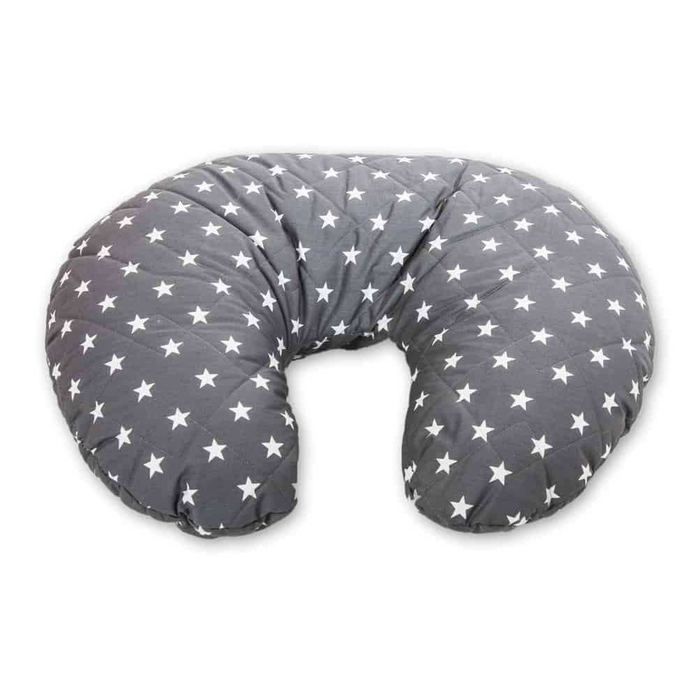Katy® Soft Quilted Pregnancy Cushion – Dark Grey Stars