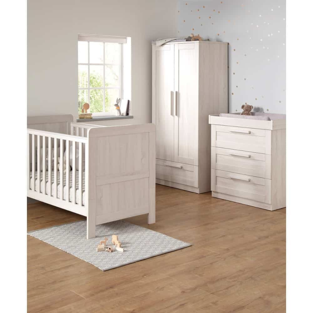 Mamas & Papas Atlas 3 Piece Nursery Furniture Range- Nimbus White