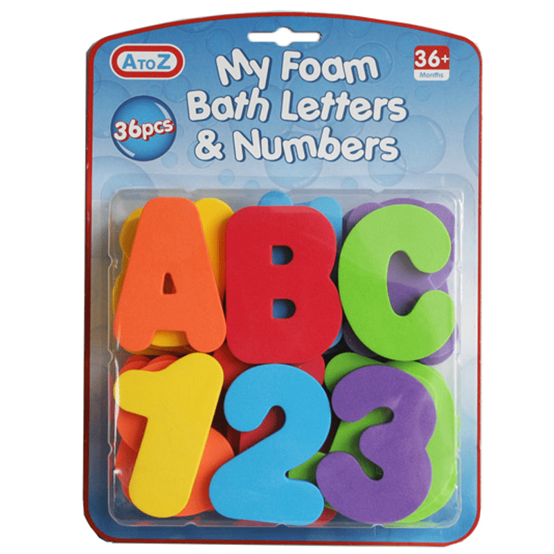 Padgett Brothers Bath Letters & Numbers 36 Pieces