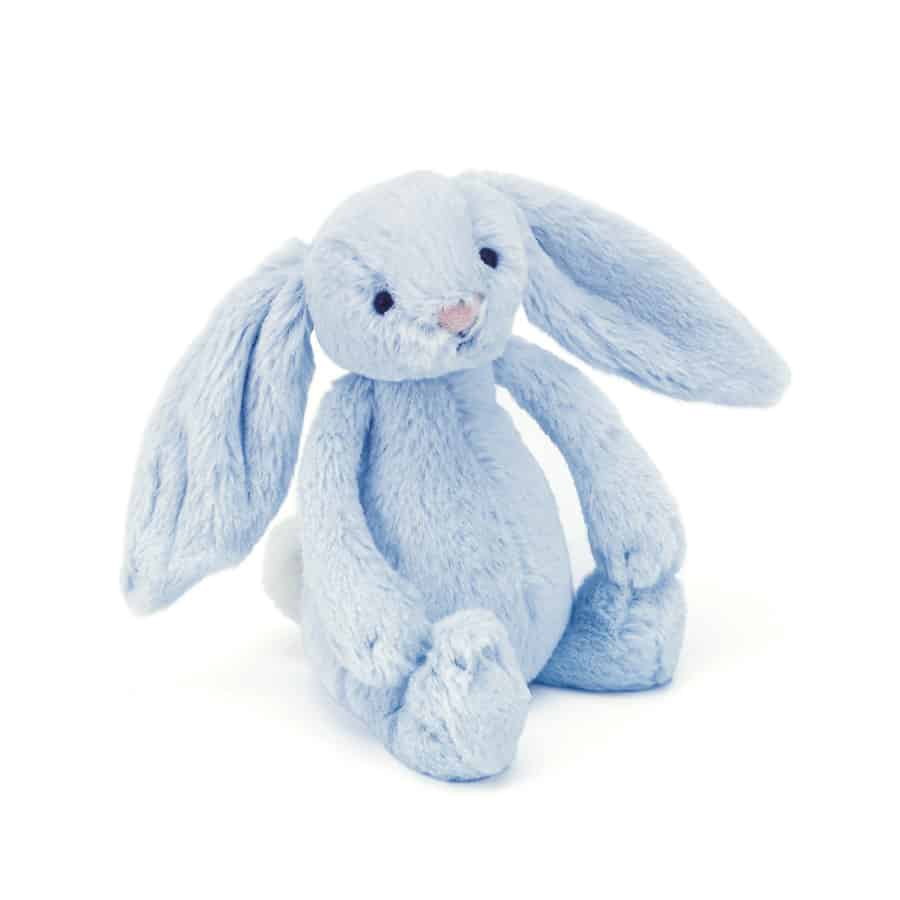 Jellycat Bashful Blue Rattle Bunny