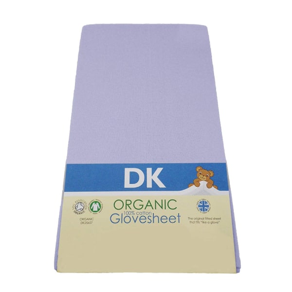 DK Fitted Sheet GOTS 100% Organic Cotton 127 x 63 cm Blue