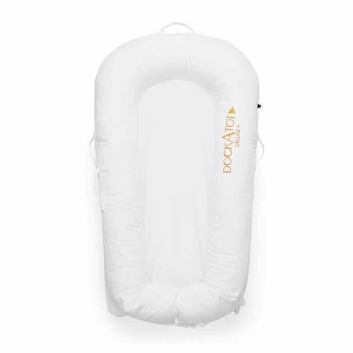DockATot Deluxe+ Pristine White Baby Pod 0-8m- ‘Formerly Known As Sleepyhead of Sweden’