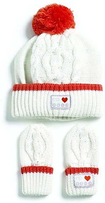 Natures Purest My 1st Friends Cable Knit Hat & Mitts