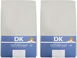 DK Fitted Sheet 100% Combed Jersey Cotton 83 x 50 cm Grey – 2 Pack Compatible To Fit The Next2Me Crib