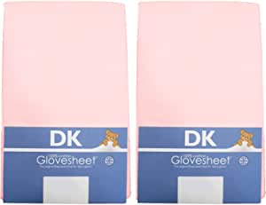 DK Fitted Sheet 100% Combed Jersey Cotton 67 x 30 cm Pink – 2 Pack