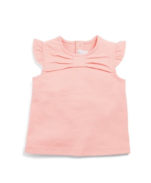 Mamas & Papas Pink Bow T-Shirt