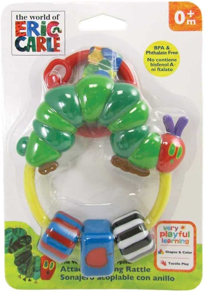 The Very Hungry Caterpillar Attachable Ring Rattle