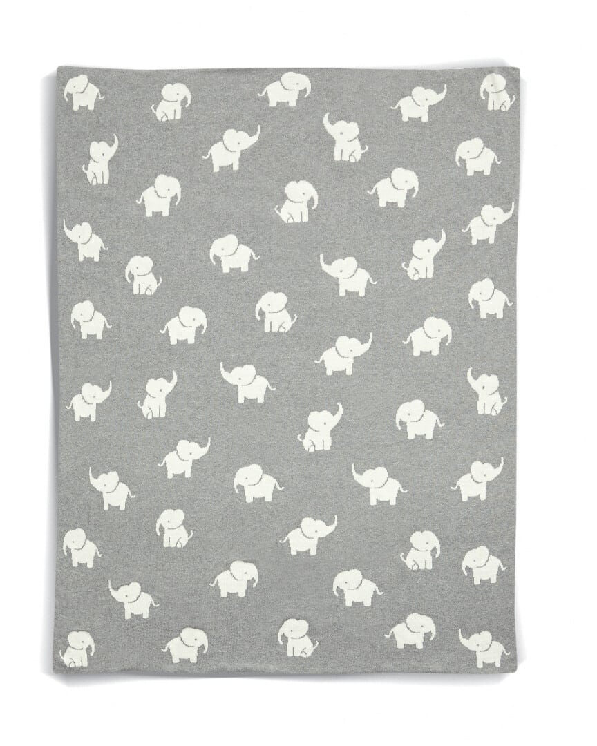 Mamas & Papas Welcome To The World Elephant Knitted Blanket