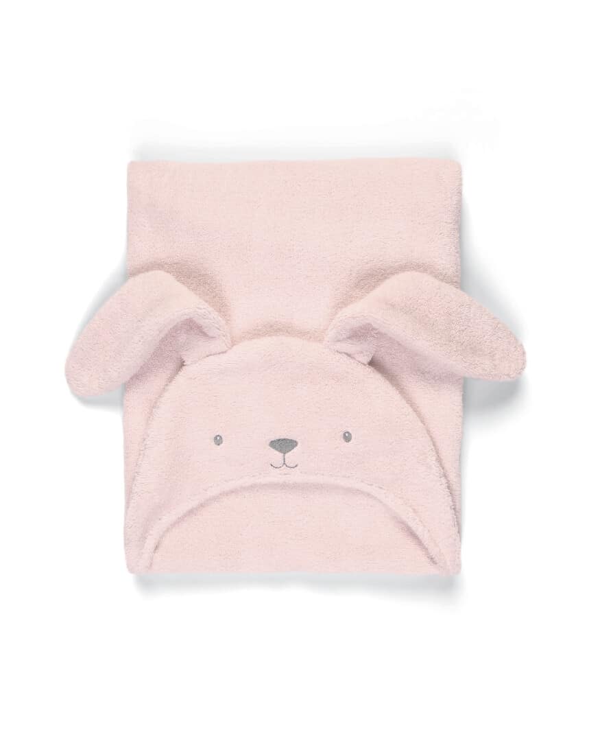 Mamas & Papas Pink Bunny Hooded Towel