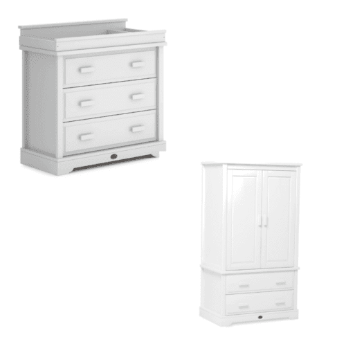 Ex-Display Boori 2 Piece Room Set (Inc: Wardrobe & Dresser)- White