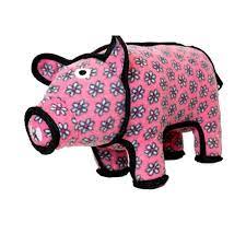 Tuffy Barnyard Pig Dog Toy- Pink