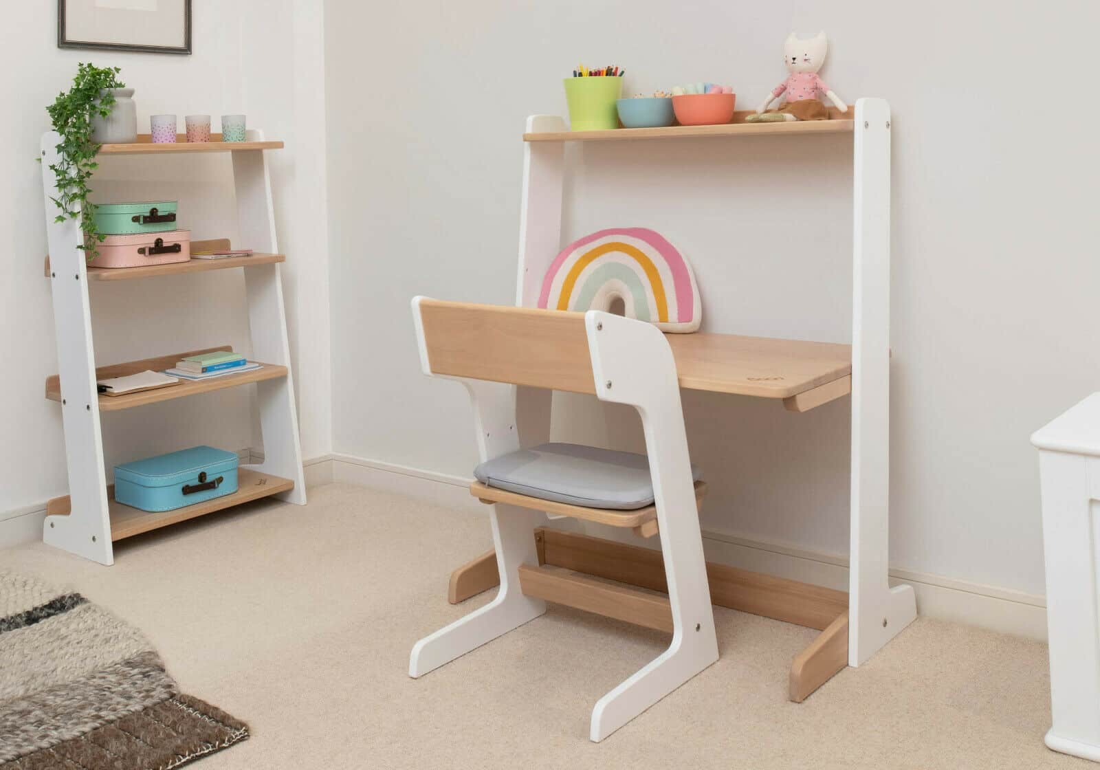 Ex-Display Boori Oslo Study Children’s Desk & Chair- White-Almond