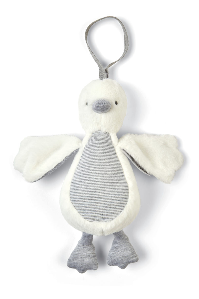 Mamas & Papas Welcome To The World Chime Duck Toy- Grey