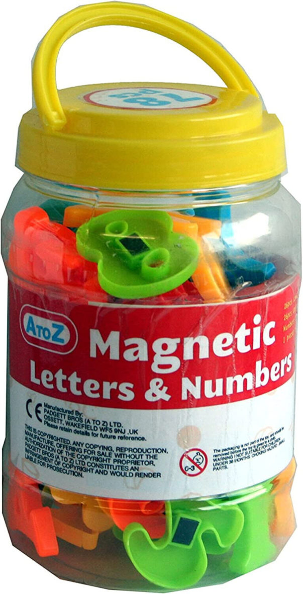 78 Magnetic Pieces Letters & Numbers