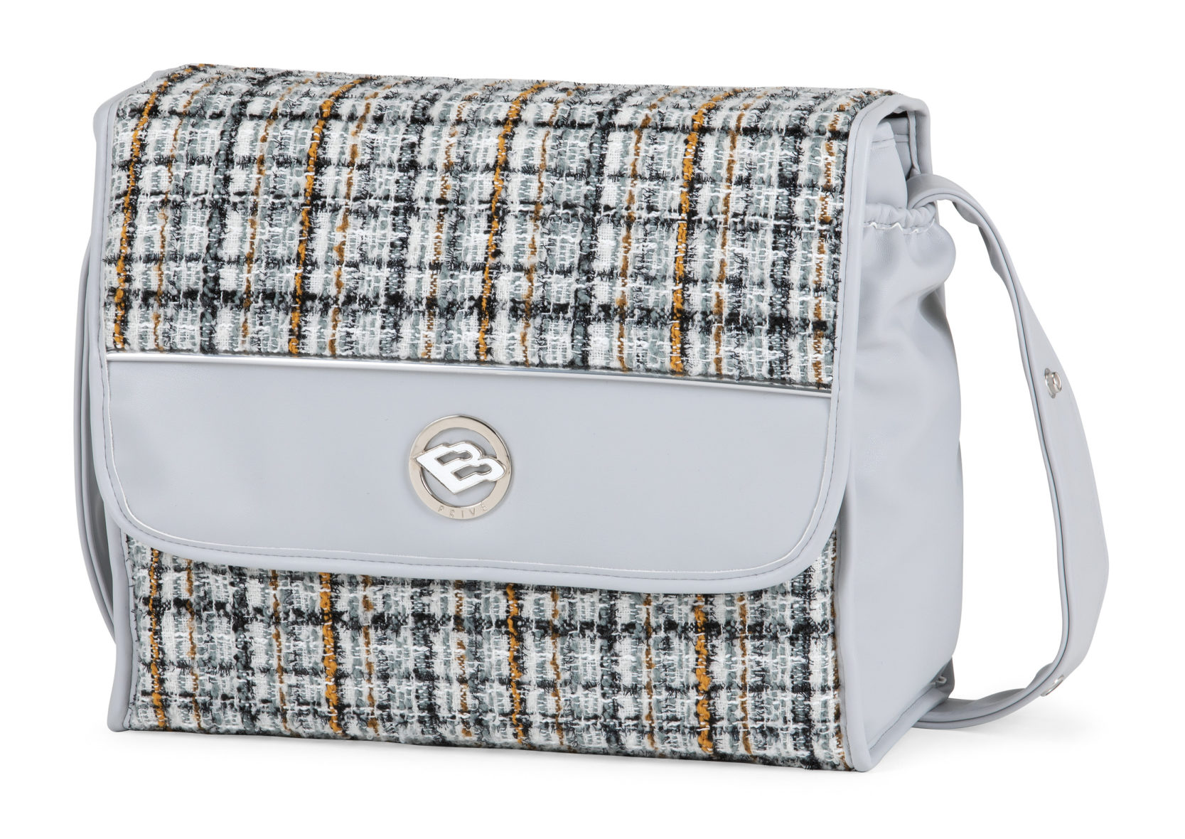 Bebecar Prive Carre Square Changing Bag- Woven Grey