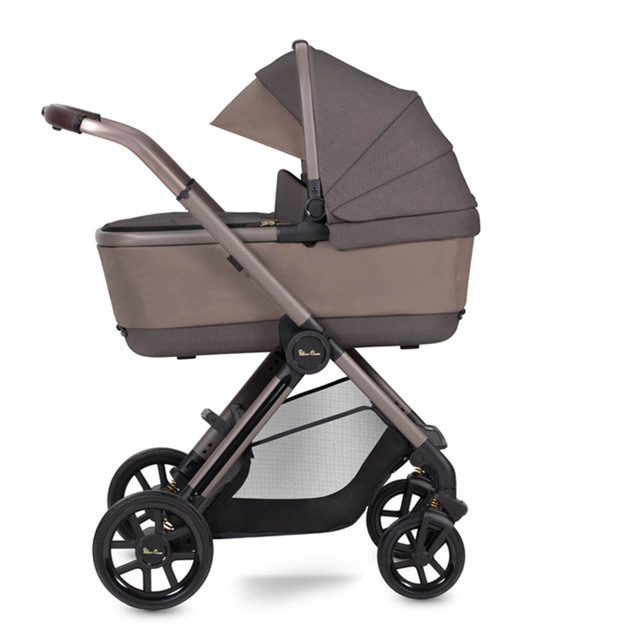 Silver Cross Reef Pushchair & First Bed Folding Carrycot- Earth