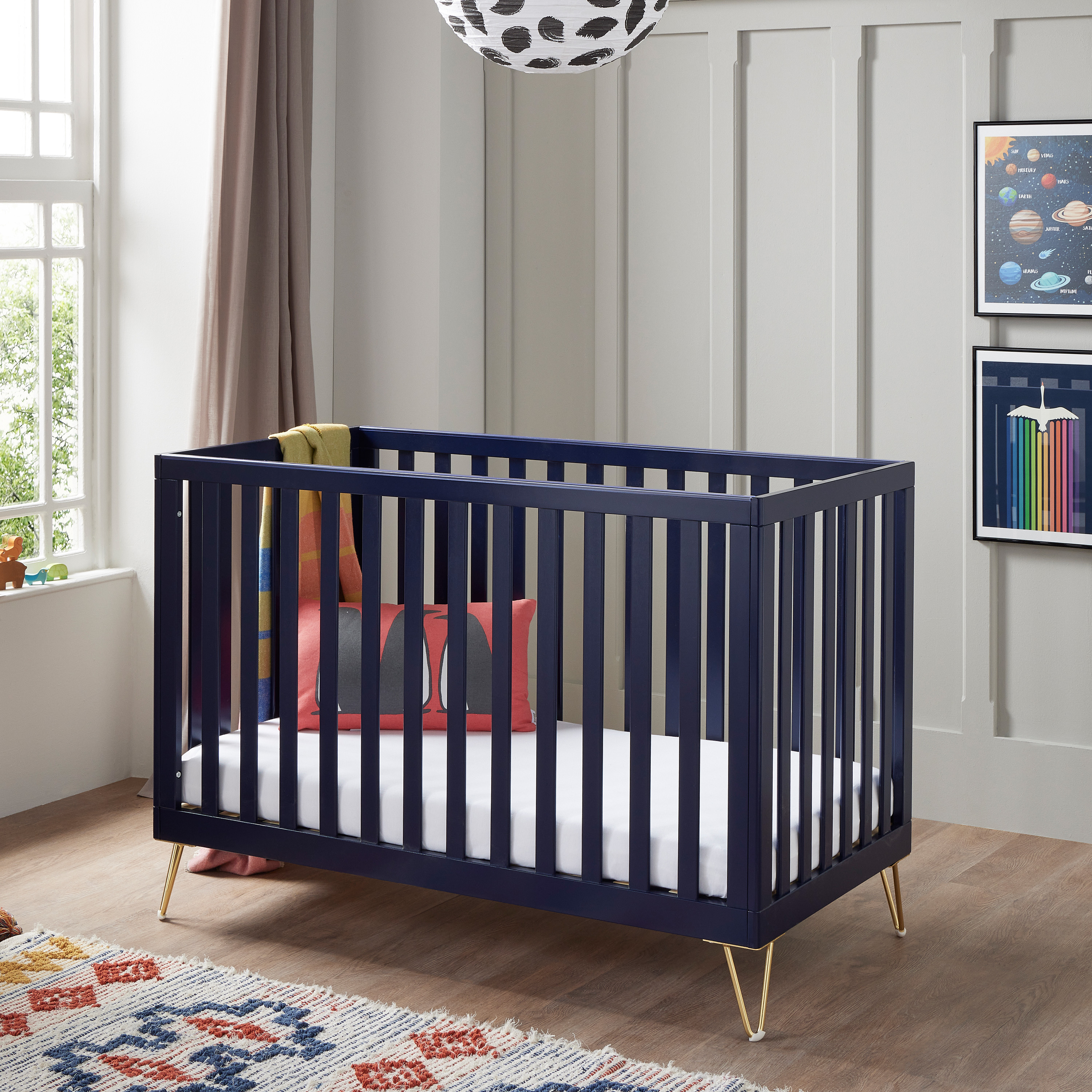 Babymore Kimi Cotbed- Midnight Blue