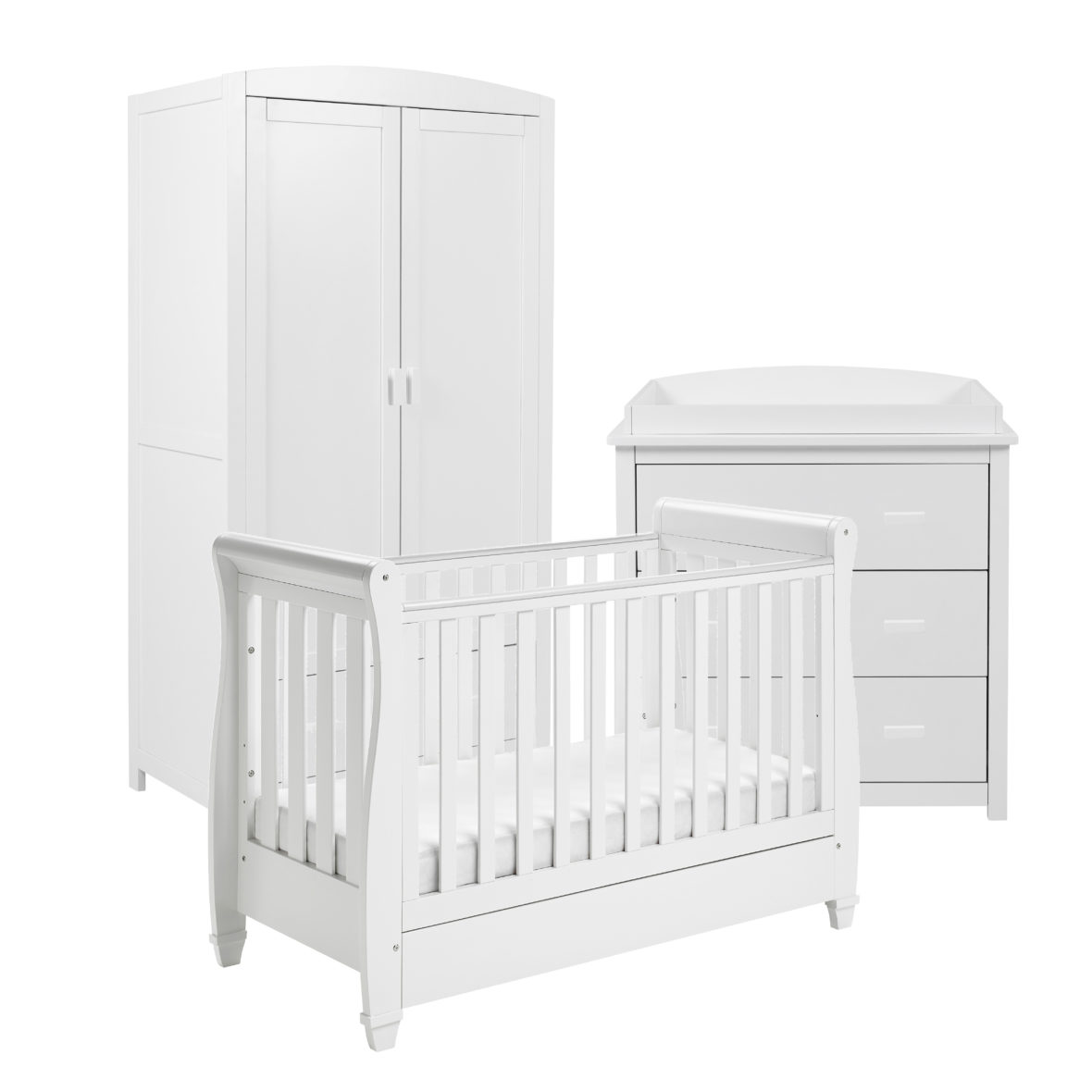 Babymore Eva 3 Piece Furniture Range- White