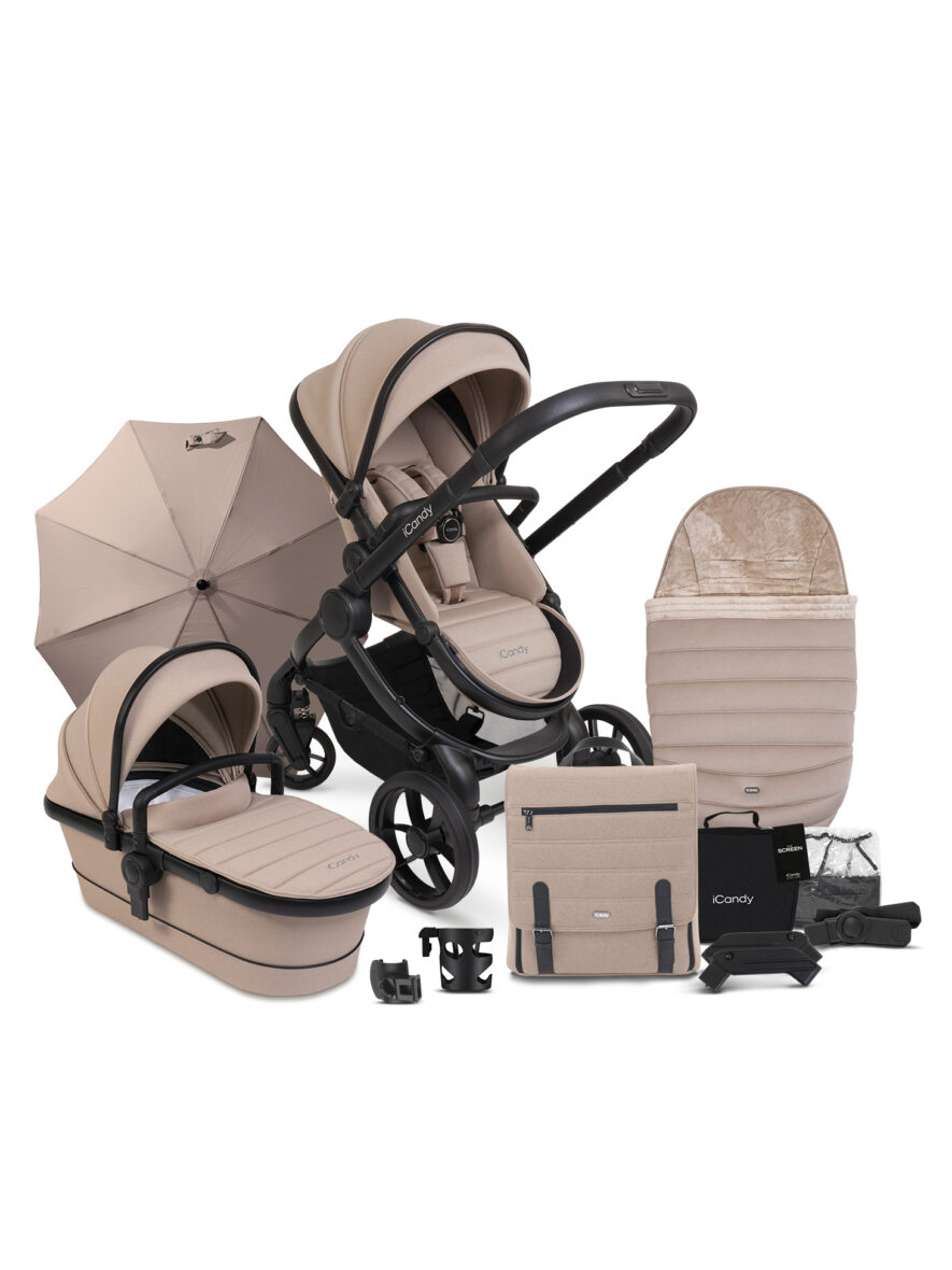 iCandy Peach 7 Pushchair & Carrycot Complete Bundle- Cookie